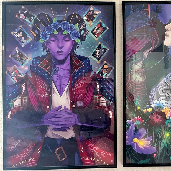 Critical Role CR C3 Mighty Nein Mollymauk Tealeaf Framed Fan Art Print D&D DND - Picture 8 of 8